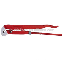 Dipped handle S type bent nose Pipe wrench